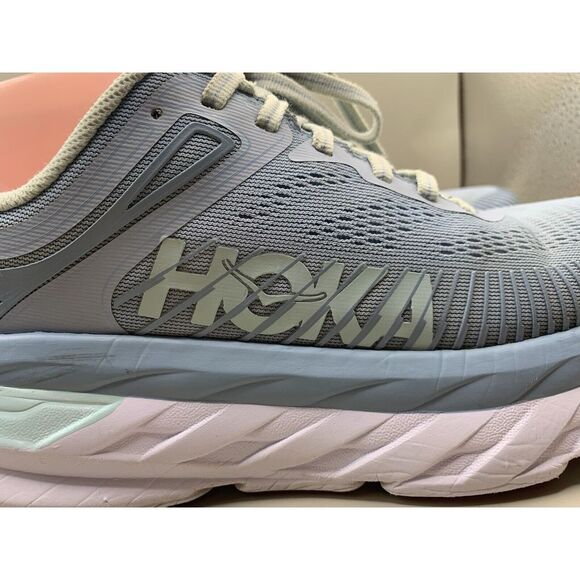 Hoka One One Bondi 7 Womens Size 8 Light Blue Running Shoes Sneaker 1110519 - Picture 12 of 15